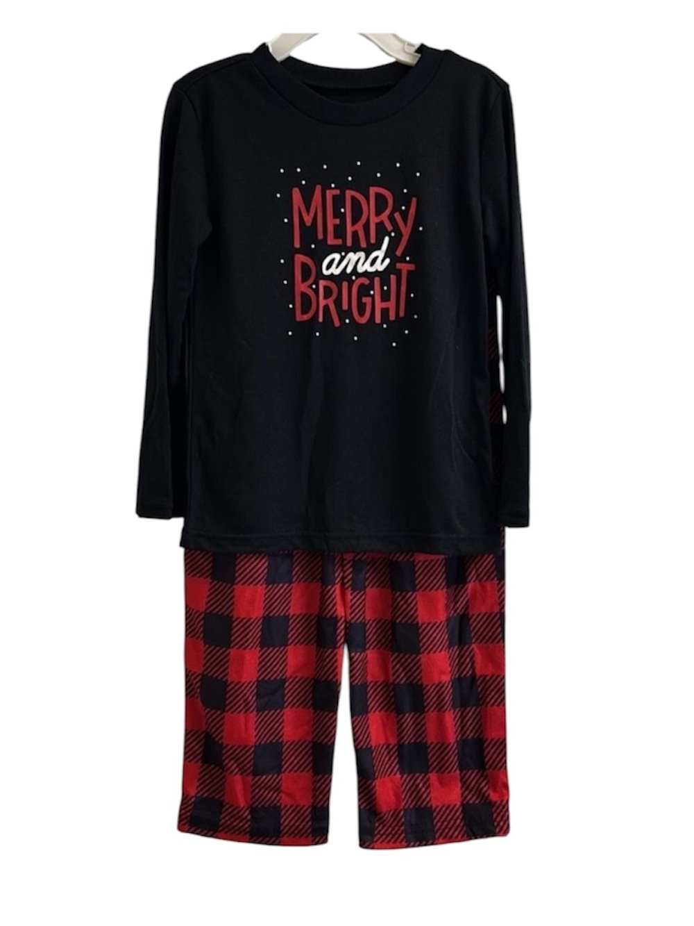 Jammies For Your Families Merry & Bright Buffalo Plaid 2-pc Pajama Set NEW 4T